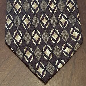 Vintage Zinc Hand Made 100% Silk Men’s Neck Tie Made In Korea